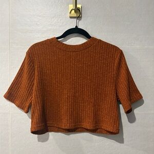 SHEIN Curve ribbed crop top